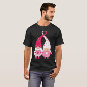 Happy Valentineu2019s Day Two Gnomes in Love T-shirt (Voorkant volledig)