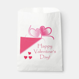 Happy Valentin's Day Favor Bags Party roze Bedankzakje