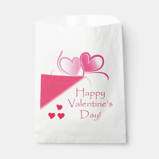 Happy Valentin's Day Favor Bags Party roze Bedankzakje (Voorkant)