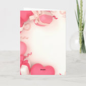 Happy Valentin's Day Folded Holiday Kaart (Achterkant)