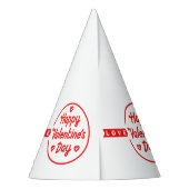 Happy Valentin's Day Love Party Pet Feesthoedjes (Achterkant)