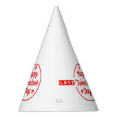 Happy Valentin's Day Love Party Pet Feesthoedjes (Rechts)