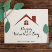 Happy Valentin's Day Real Estate House Briefkaart