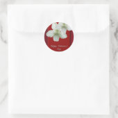 Happy Valentin's Day Violet Coordinating Items Ronde Sticker (Tas)
