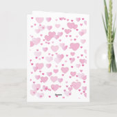 Happy Valentin's Day Waterverf Young Couple Feestdagen Kaart (Achterkant)