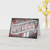 Happy Valloween Kaart (Gele Bloem)