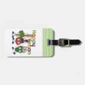 Happy Vegan Bagagelabel (Voorkant horizontaal)