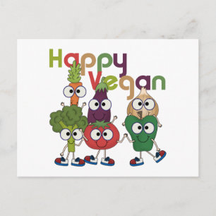Happy Vegan Briefkaart