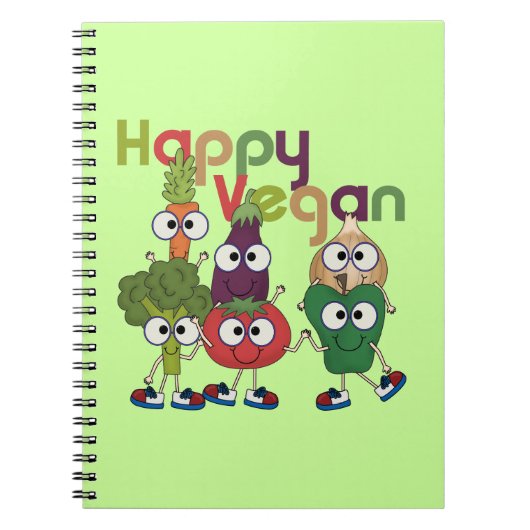 Happy Vegan Notitieboek (Voorkant)