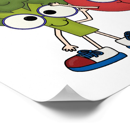 Happy Vegan Poster (Hoek)