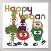 Happy Vegan Poster (Voorkant)