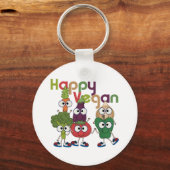 Happy Vegan Sleutelhanger (Voorkant)