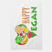 HAPPY VEGAN THEEDOEK (Verticaal)