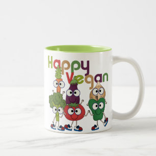 Happy Vegan Tweekleurige Koffiemok
