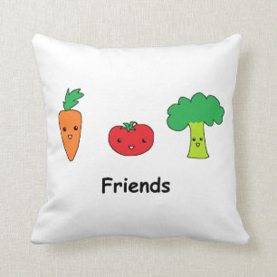Happy Vegetable Friends Kussen