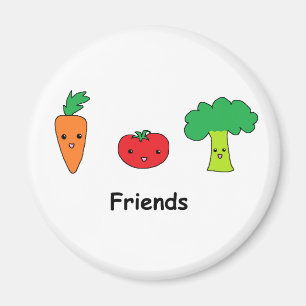Happy Vegetable Friends Magneet