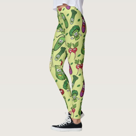 Happy Vegetables Pattern Leggings (Links)