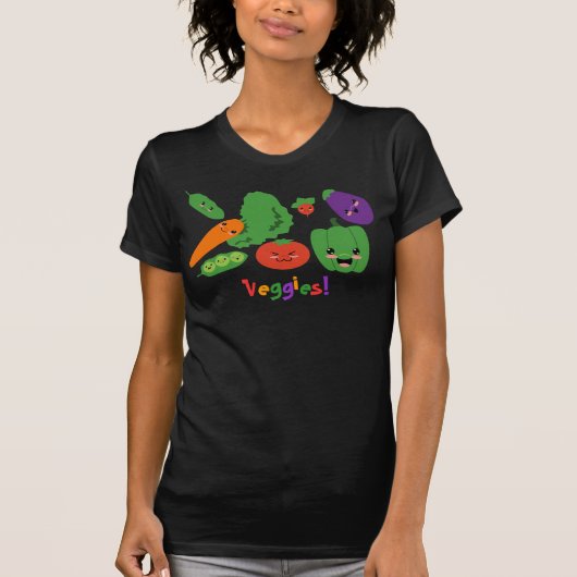 Happy Vegetables T-shirt (Voorkant)