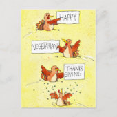 Happy Vegetarian Thanksgiving briefkaart van N. Ja (Voorkant)
