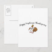 Happy Vegetarian Thanksgiving Feestdagenkaart (Voorkant / Achterkant)