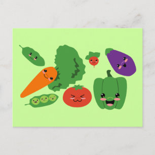 Happy Veggies Briefkaart