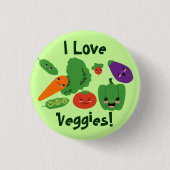 Happy Veggies Button (Voorkant)