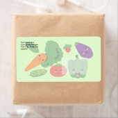 Happy Veggies Etiket (Insitu)