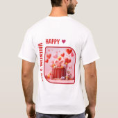 Happy Velentine's Day - Aanbiddende blikken T-shirt (Achterkant)