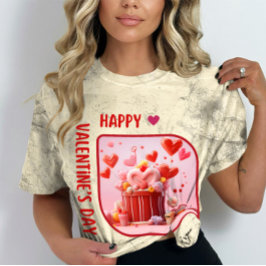 Happy Velentine's Day - Aanbiddende blikken T-shirt