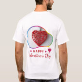 Happy Velentine's Day - Dromerige liefde voor jou T-shirt (Achterkant)