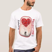 Happy Velentine's Day - Eeuwige Vlam Liefde T-shirt (Voorkant)