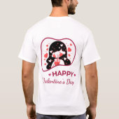 Happy Velentine's Day - Hart's Delight Love T-shirt (Achterkant)