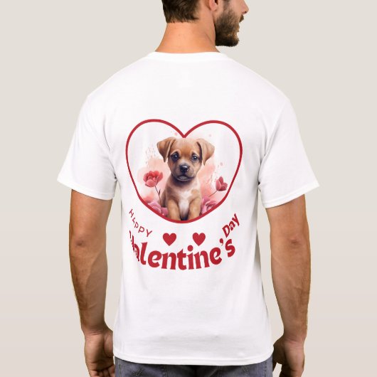 Happy Velentine's Day - Hart's Rapture T-shirt (Achterkant)