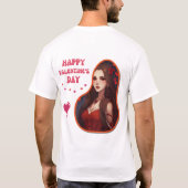Happy Velentine's Day - Liefste Valentijn Liefde T-shirt (Achterkant)