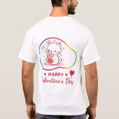 Happy Velentine's Day - Love's Journey T-shirt (Achterkant)