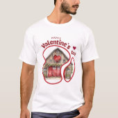 Happy Velentine's Day - Schattige Valentijn T-shirt (Voorkant)