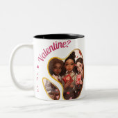 Happy Velentine's Day - Valentijns's Joy Tweekleurige Koffiemok (Links)