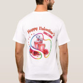 Happy Velentine's Day - Ware Liefde's Glow T-shirt (Achterkant)