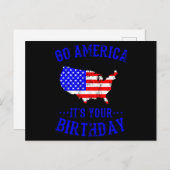 HAPPY VERJAARDAG AMERIKA Onafhankelijkheidsdag Briefkaart (Voorkant / Achterkant)