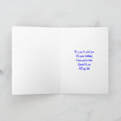 Happy verjaardagsbaas wenskaarten kaart (Binnen)