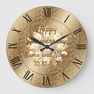 Happy verjaardagsfeest Large Clock Grote Klok