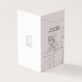 Happy Verlaat Jubileum cartoon wenskaart Kaart (Buitenkant)