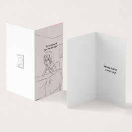 Happy Verlaat Jubileum cartoon wenskaart Kaart