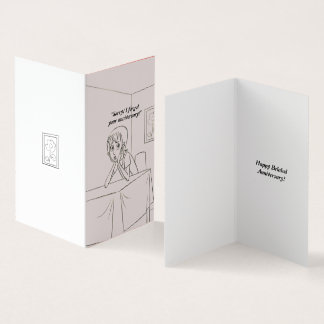 Happy Verlaat Jubileum cartoon wenskaart Kaart