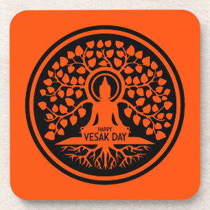 Happy Vesak Day Bier Onderzetter