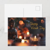 Happy Vesak Day Briefkaart (Voorkant / Achterkant)