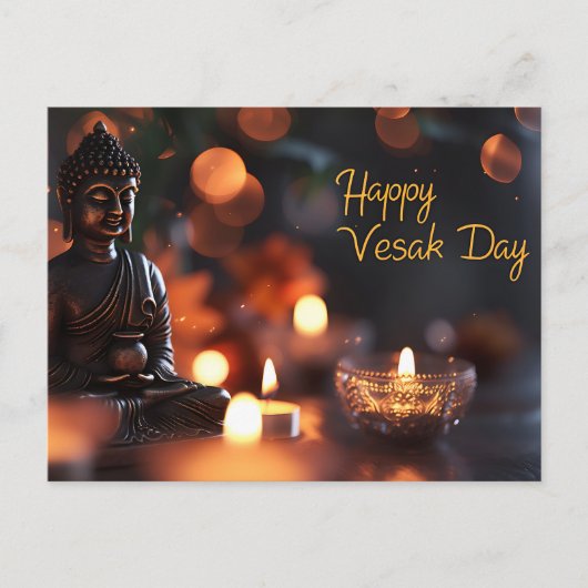 Happy Vesak Day Briefkaart (Voorkant)