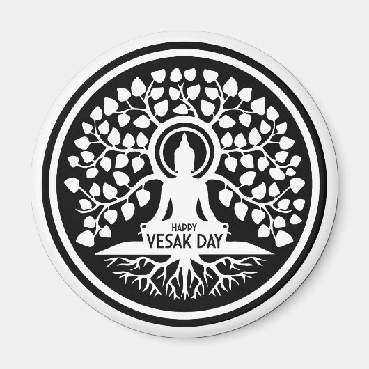 Happy Vesak Day Magneet (Voorkant)