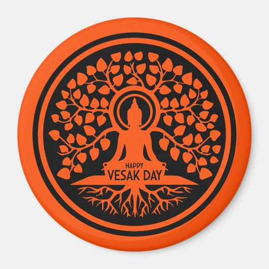 Happy Vesak Day Magneet (Voorkant)