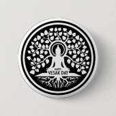 Happy Vesak Day Ronde Button 5,7 Cm (Voorkant)